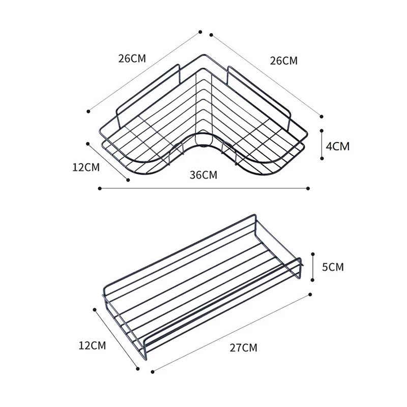 Bathroom Wall Mounted Shower Shelves (1PC)