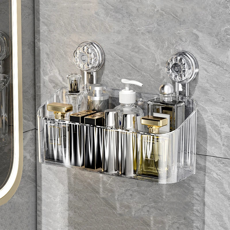 Durable Suction Wall Hanging Kitchen / Bathroom Storage Frame (1PC)
