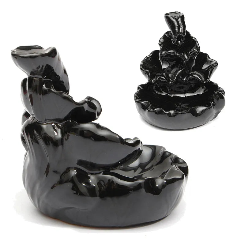 Ceramic Waterfall Incense Burner