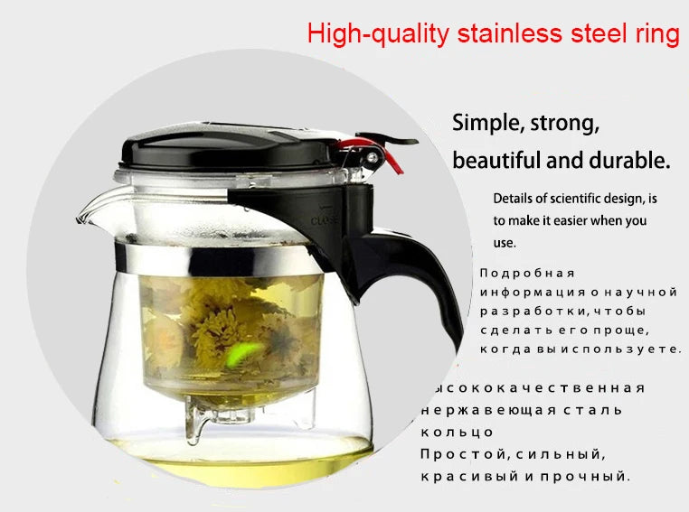Heat Resistant Glass Teapot