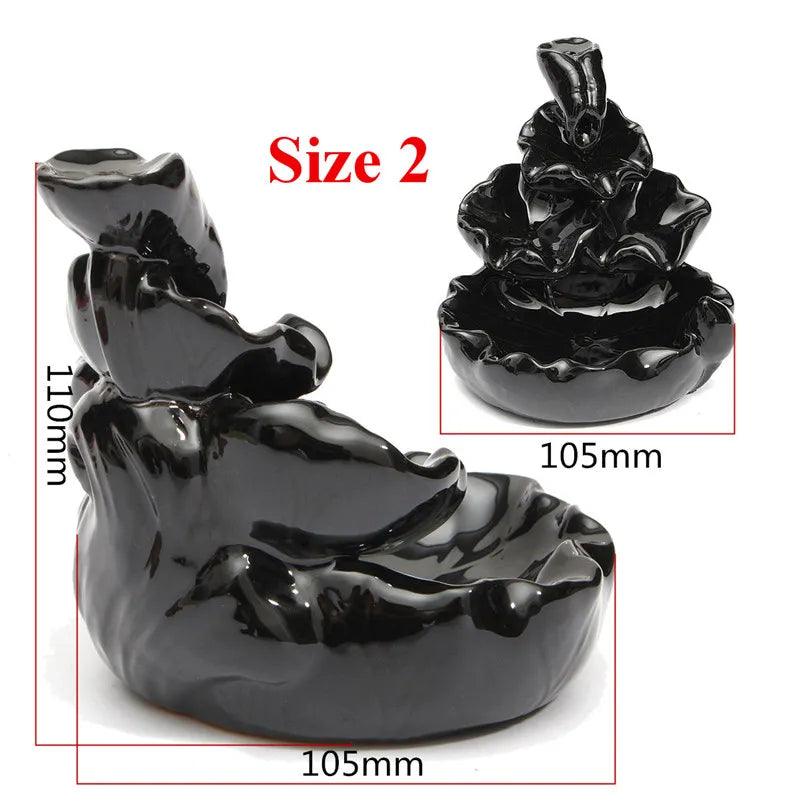 Ceramic Waterfall Incense Burner