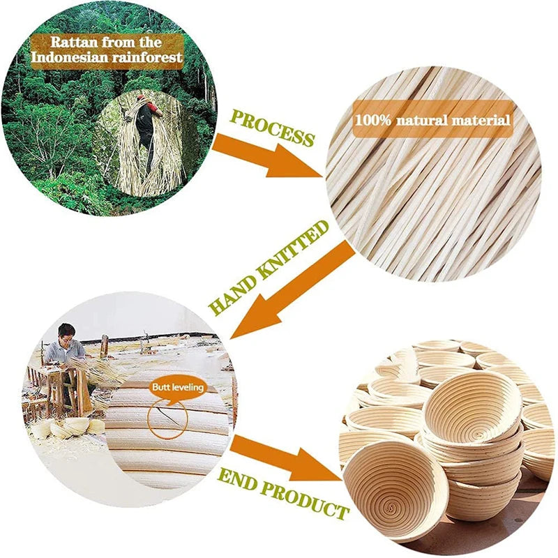 Natural Rattan Dough Fermentation Basket