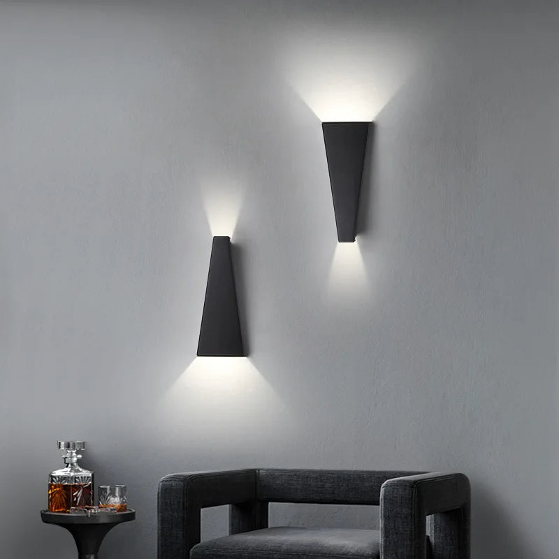 Waterproof Outdoor Wall Lighting IP65 Modern Indoor Lamps Coloful Decorative Lighting Porch Garden Lights Aluminum AC90-260V