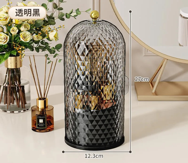 Diamond Birdcage 360° Rotating Makeup Brush Holder