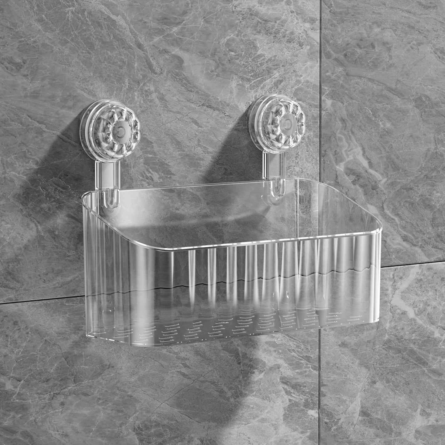 Durable Suction Wall Hanging Kitchen / Bathroom Storage Frame (1PC)