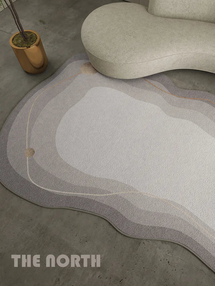 Irregular Non Slip Bedroom Rug