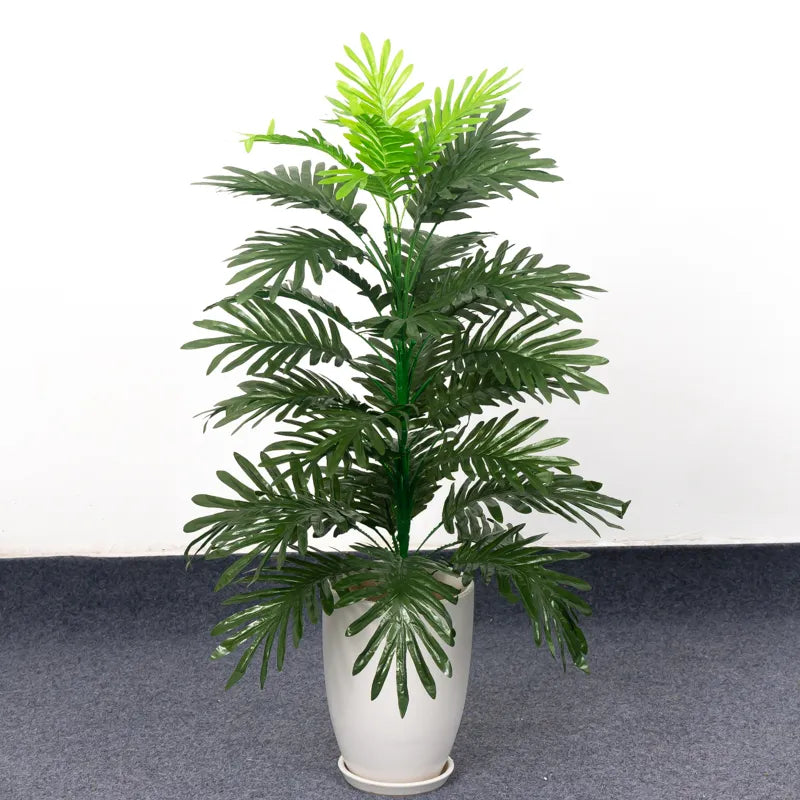 90cm Tropical Palm Tree Large Artificial Plants Fake Monstera Silk Palm Leafs Big Coconut Tree Without Pot For Home Garden Decor